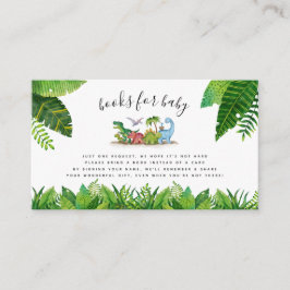 Bücher für Baby Card, Dinosaur Themed Baby Dusche Begleitkarte