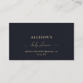 Bücher für Baby Celestift Geschenke Dunkle Navy Bl Begleitkarte (Rückseite)