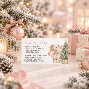 Bücher für Baby-Christmas-Häschen-Baby-Party Begleitkarte