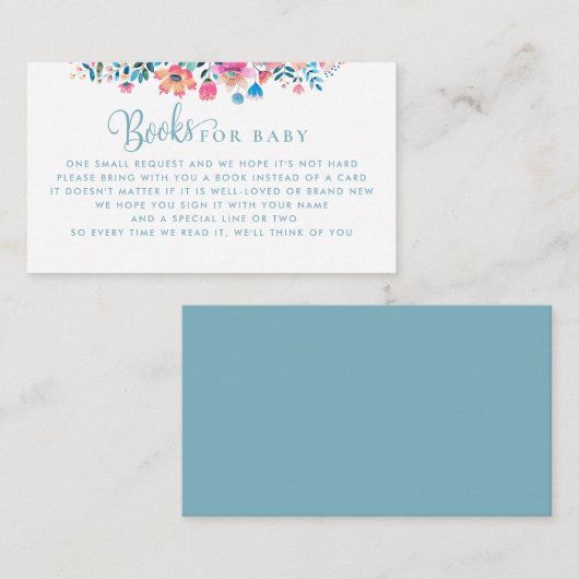 Bücher für Baby Cielito Lindo Mexican Baby Shower Begleitkarte (Vorne/Hinten)