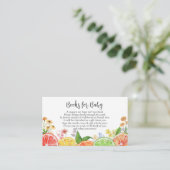 Bücher für Baby Citrus Kleine Süsse Babydusche Begleitkarte (Stehend Vorderseite)
