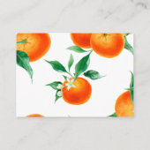 Bücher für Baby Clementine Baby, Orange Baby Dusch Begleitkarte (Rückseite)