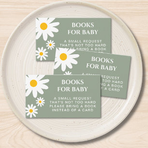 Bücher für Baby Daisy Sage Grün Begleitkarte