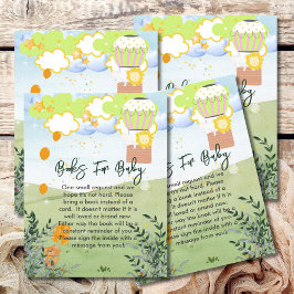 Bücher für Baby Das Abenteuer beginnt Heißluftball Begleitkarte