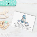 Bücher für Baby Dusche Blue Dragon Ritter Begleitkarte<br><div class="desc">Dieses Design kann in dem Bereich personalisiert werden, der durch das Ändern des Fotos und/oder Textes zur Verfügung gestellt wird. Sie können auch angepasst werden, indem Sie auf Vorlage personalisieren klicken und dann auf die Schaltfläche klicken, um weitere Optionen anzupassen, um die Hintergrundfarbe zu löschen oder zu ändern, Text hinzuzufügen,...</div>