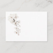 Bücher für Baby Dusty Blue White Orchid Baby Dusch Begleitkarte (Rückseite)