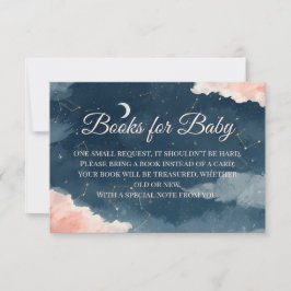 Bücher für Baby-Einlage | Wasserfarbe Sternbild Dankeskarte