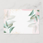 Bücher für Baby Elephant Elegante Mädchendusche Begleitkarte (Rückseite)