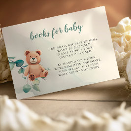 Bücher für Baby Enclosure Card Baby Bear Dankeskarte