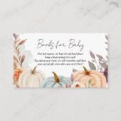 Bücher für Baby Fall Little Pumpkin Baby Dusche Begleitkarte (Vorderseite)