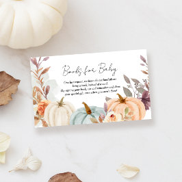 Bücher für Baby Fall Little Pumpkin Baby Dusche Begleitkarte