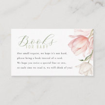 Bücher für Baby Floral Baby Shower 