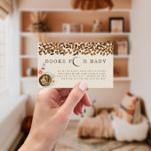 Bücher für Baby Floral Coffee Baby Dusche Begleitkarte