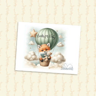 Bücher für Baby-Fuchs-Abenteuer Heißluftballon Begleitkarte
