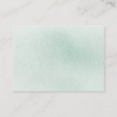 Bücher für Baby Gold Green Request Card Begleitkarte (Rückseite)