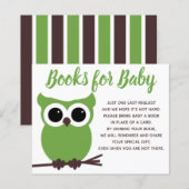 Bücher für Baby Green Owl Babydusche (Vorne/Hinten)
