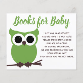 Bücher für Baby Green Owl Babydusche