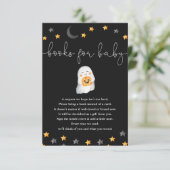 Bücher für Baby Halloween-Babydusche Begleitkarte (Stehend Vorderseite)