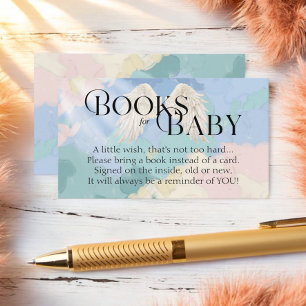 Bücher für Baby Heaven Sent Pastel Baby Dusche Begleitkarte