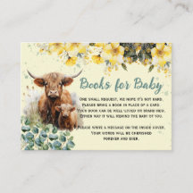 Bücher für Baby Highland Cow Baby Dusche