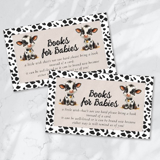 Bücher für Baby Holy Cow Twins Baby Dusche Begleitkarte