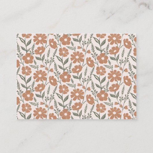 Bücher für Baby in Blütendusche Geschlecht neutral Begleitkarte (Rückseite)