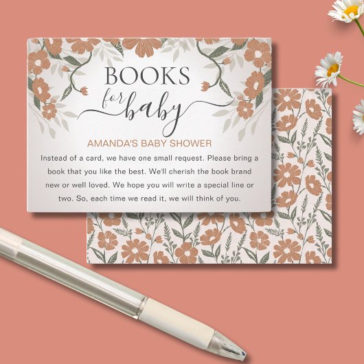 Bücher für Baby in Blütendusche Geschlecht neutral Begleitkarte