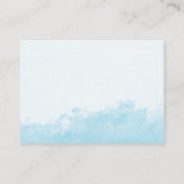 Bücher für Baby Ink Wash Texture Blue Baby Dusche Begleitkarte (Rückseite)