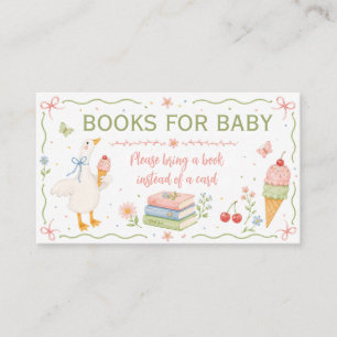 Bücher Für Baby-Karte Dummer Gans Eiscreme Begleitkarte