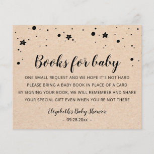 Bücher für Baby-Karten-Vorlage Baby Shower-Party