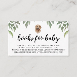 Bücher für Baby Labrador Retriever Watercolor Boho Begleitkarte