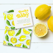 Bücher für Baby Lemon Retro Baby Dusche Begleitkarte
