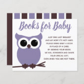 Bücher für Baby Lila Owl Babydusche (Vorne/Hinten)