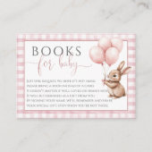 Bücher für Baby Little Bunny Balloons Babydusche Begleitkarte (Vorderseite)