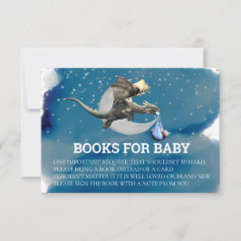 Bücher für Baby Little Knight Dragon Silver Einladung