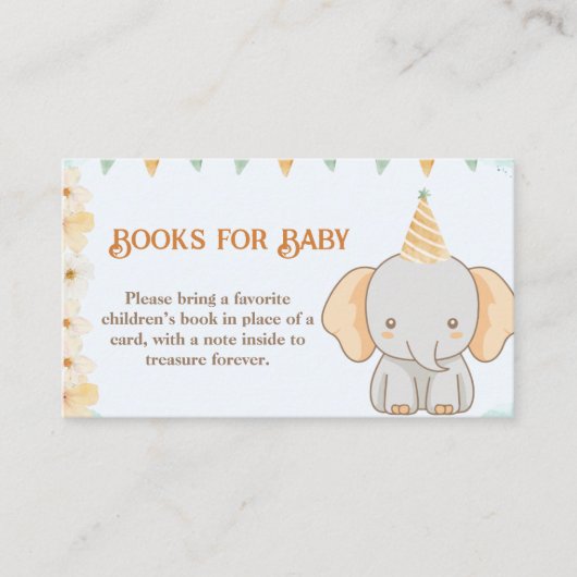 Bücher für Baby - Little Peanut Dreams Elephant Begleitkarte (Vorderseite)