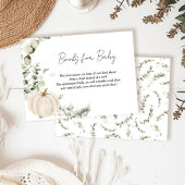 Bücher für Baby Little Pumpkin Baby Shower Begleitkarte