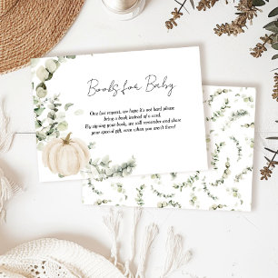 Bücher für Baby Little Pumpkin Baby Shower Begleitkarte
