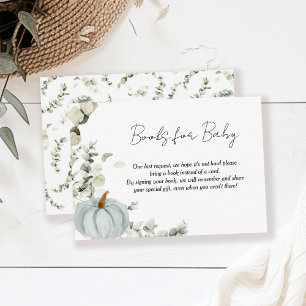 Bücher für Baby Little Pumpkin Blue Baby Dusche Begleitkarte