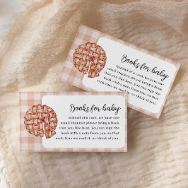 Bücher für Baby Little Süsse Pie Baby Dusche Begleitkarte