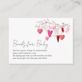 Bücher für Baby Little Sweetheart Baby Dusche Begleitkarte (Vorderseite)