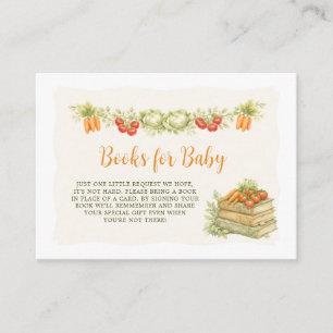 Bücher für Baby lokaler Gemüsegarten Begleitkarte
