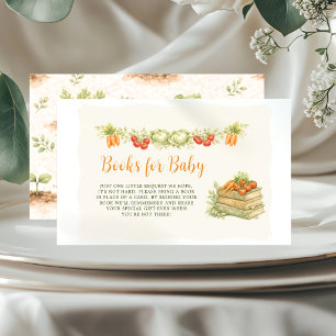 Bücher für Baby lokaler Gemüsegarten Begleitkarte