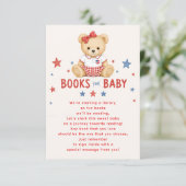 Bücher für Baby Mädchen Karte (Stehend Vorderseite)