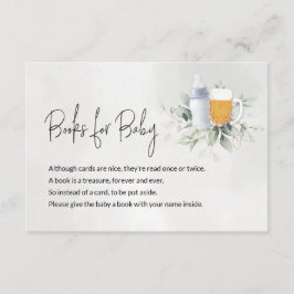 Bücher für Baby Message Card Ein Baby brütet Junge Begleitkarte