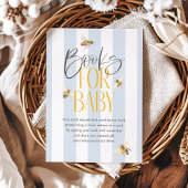 Bücher für Baby Mommy to Bee Blue Baby Shower Begleitkarte