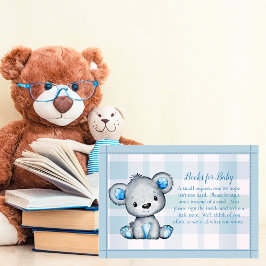 Bücher für Baby Niedlich Bear Boy Baby Shooting Ga Begleitkarte