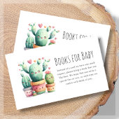 Bücher für Baby | Niedlich Cactus Baby Shower Begleitkarte