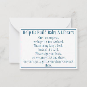 Bücher für Baby-Note-Card Mitteilungskarte