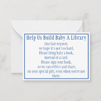 Bücher für Baby-Note-Card Mitteilungskarte